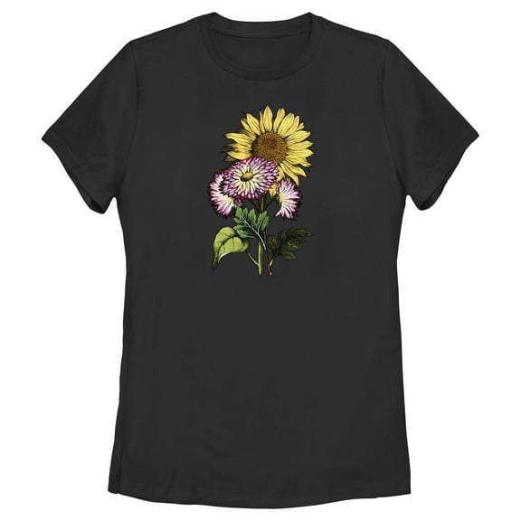 Women's Lost Gods Sunflower Painting  Graphic T-Shirt