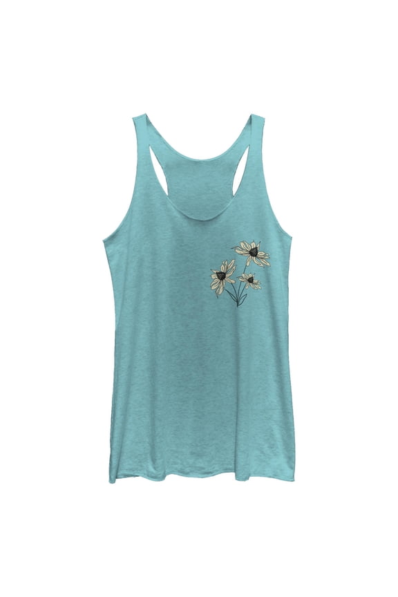 Women's Lost Gods Sunflowers Racerback Tank Top