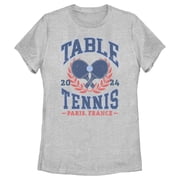 Womens Lost Gods Table Tennis Paris 2024 Graphic T-Shirt