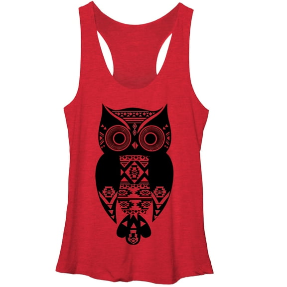 Women's Lost Gods Southwestern Owl Racerback Tank Top
