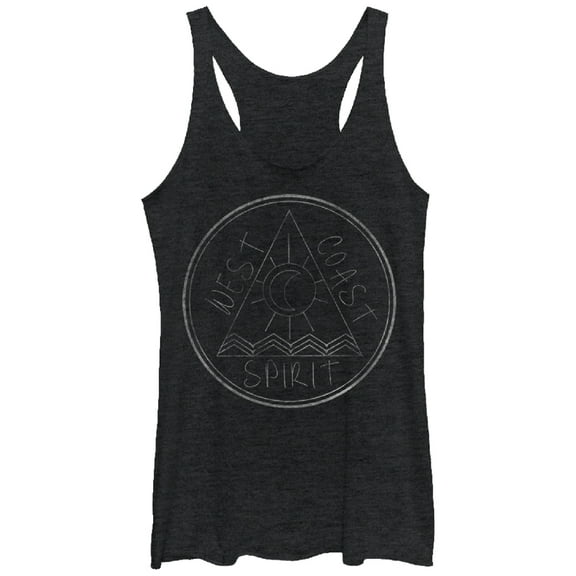Women's Lost Gods West Coast Spirit  Racerback Tank Top Black Heather Large