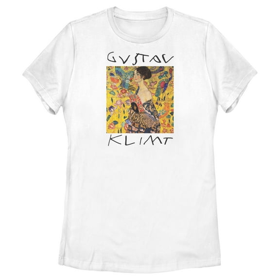 Women's Lost Gods Woman With Fan Klimt Graphic T-Shirt