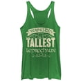 thumbnail image 1 of Women's Lost Gods World's Tallest Leprechaun  Racerback Tank Top Envy Green X Large, 1 of 3