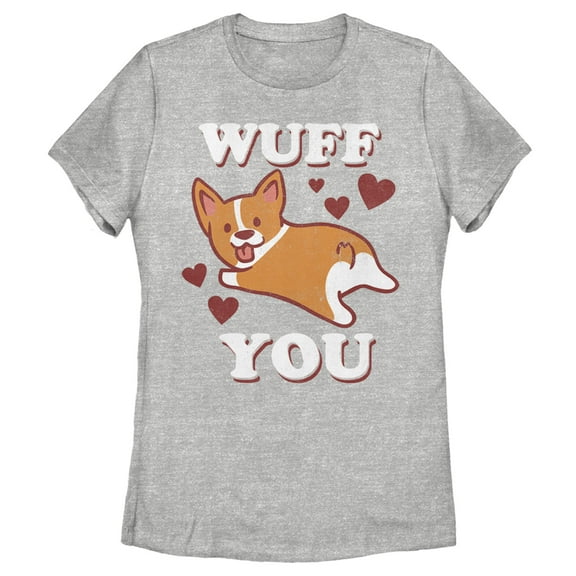 Women's Lost Gods Wuff You Graphic Tee Athletic Heather X Large