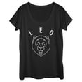 thumbnail image 1 of Women's Lost Gods Zodiac Leo Line Symbol  Graphic Tee Black Large, 1 of 4