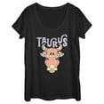 thumbnail image 1 of Women's Lost Gods Zodiac Taurus Art Symbol  Graphic Tee Black Small, 1 of 4