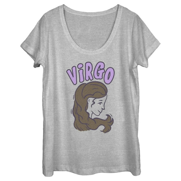 Women's Lost Gods Zodiac Virgo Art Symbol  Graphic Tee Athletic Heather 2X Large