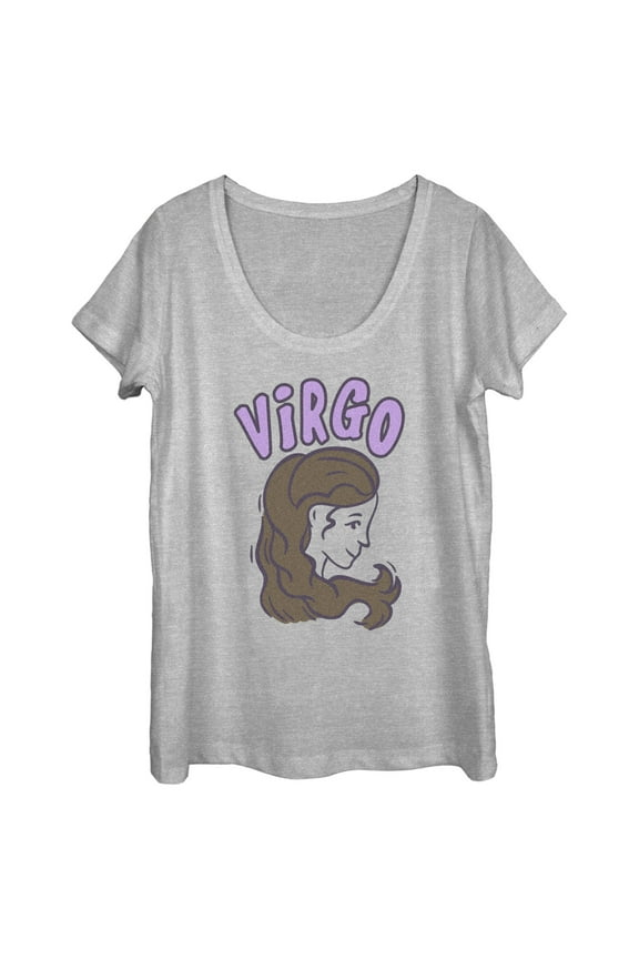 Women's Lost Gods Zodiac Virgo Art Symbol Graphic Tee Athletic Heather Medium