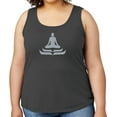 thumbnail image 1 of Women's Lotus Pose Yoga Mid-weight Tanktop, 3XL Charcoal Gray, 1 of 3