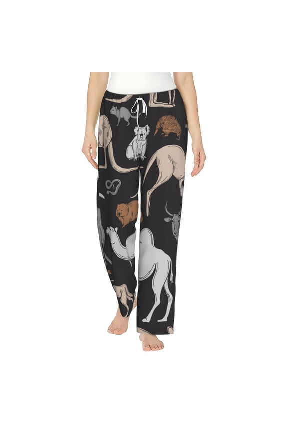 Women's Lounge Pajama Pants Bottoms Casual Loungewear, Australian Animals Koala
