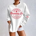 thumbnail image 1 of Women's Love Brewing Co Casual Sweatshirt Crewneck Long Sleeve Womens Pullover Tops Fall Sweatshirt, 1 of 4