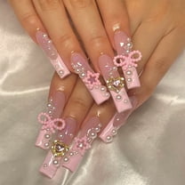 Women's Love Diamond Bow Wear Nail Tip