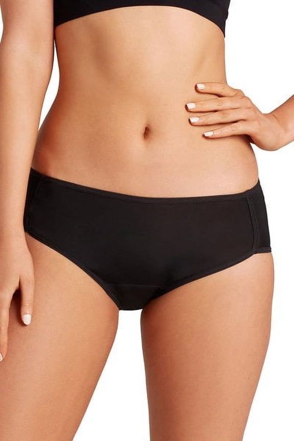 Women's Love Luna Lace Trim Midi Brief Period Panty - Womens - Female, Large, Black