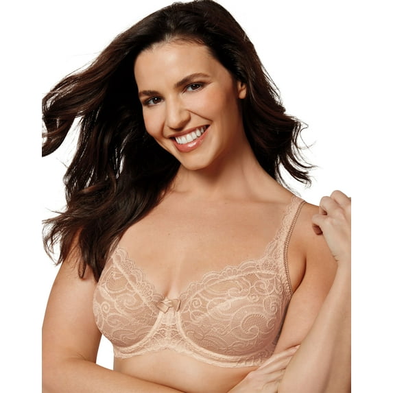 Women's Love My Curves Beautiful Lace Lift Underwire Bra, Style 4825