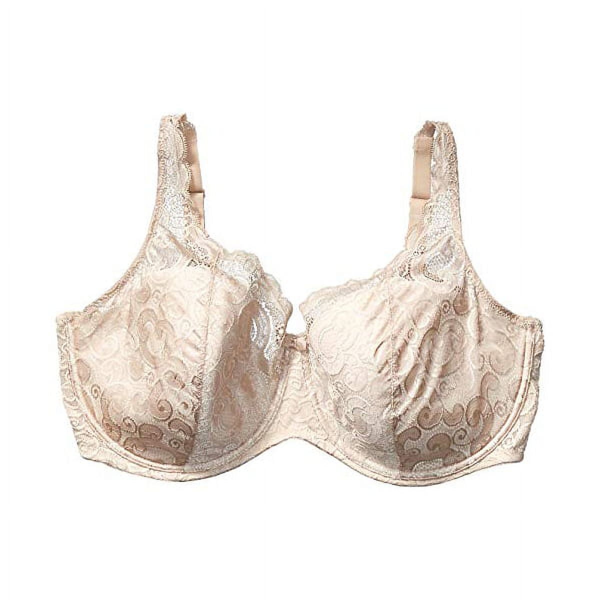 Playtex Love My Curves Thin Foam with Lace Underwire Bra (US4514)  44DDD/White/Nude at  Women's Clothing store