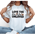 thumbnail image 1 of Women's Love The Unloved Critters Graphic Breathable T Shirt Casual Short Sleeve Round Neck Top White S-5XL, 1 of 5