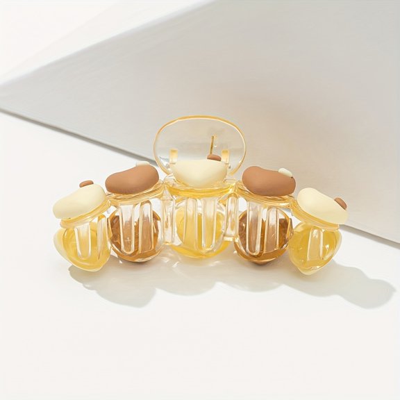 Women's Love Two-Color Dopamine Fashionable and Elegant Basic Daily Style Hair Claw - A must-have for daily wear