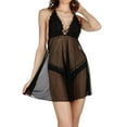 thumbnail image 1 of Women's LoveMoi LOV1250 Clarisse Chemise 2 Pc Set (Black S), 1 of 6