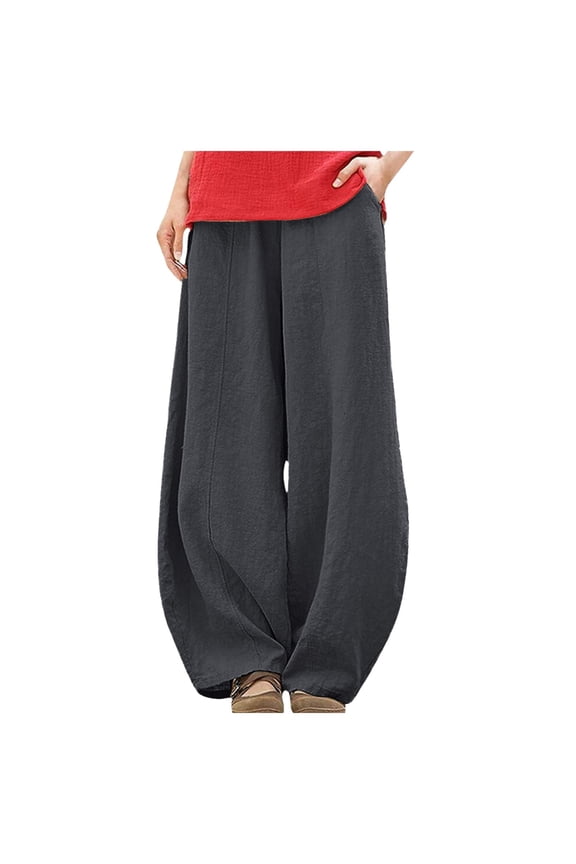 Women's Low Crotch Pants Trousers Loose Large Size Spring And Summer Casual Wide Version