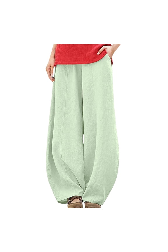 Women's Low Crotch Pants Trousers Loose Large Size Spring And Summer Casual Wide Version
