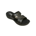 thumbnail image 1 of Women's Low Heel Slip On Sandal, Black, 1 of 5