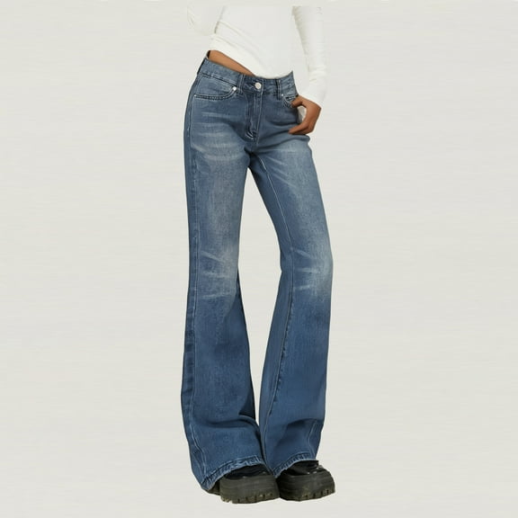 Women's Low Rise Basic Pants Are Versatile Slim And Slim And The Zipper Design Jeans Are Washed Outside Stretch Leggings for Women Jean Pants for Women with Holes Jean Women plus Short Jean Pants for