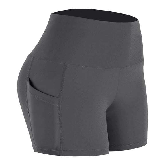 Women's Low Rise Biker Shorts Workout Volleyball Gym Yoga Booty Shorts Tummy Control Running Shorts with Pockets