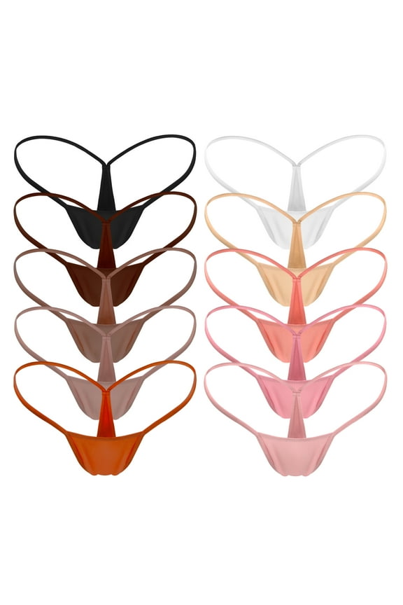 Women's Low Rise Micro Back G-string Thong Panty Underwear