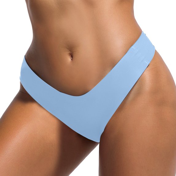 Women's Low Rise Seamless Panties - Soft Breathable Nylon, No VPL, All-Season Comfort Underwear