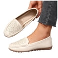 thumbnail image 1 of Women's Low Top Knitting Loafers Breathable Non Slip Walking Shoes Wide Width Mesh Slip On Barefoot Shoes Gray Size 10, 1 of 7