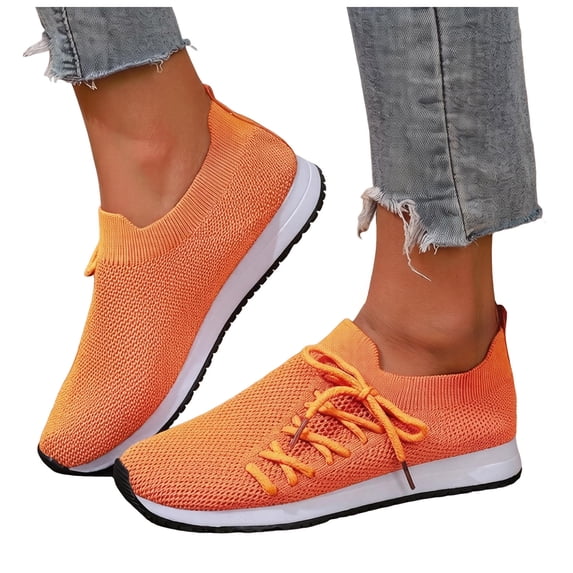 Women's Low Top Knitting Loafers Breathable Non Slip Walking Shoes Wide Width Mesh Slip On Barefoot Shoes Purple Size 8