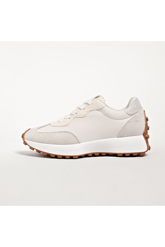 Women's Low-Top Sneakers with Color-Block (//Grey/) - Lightweight Casual Shoes, Round Toe & Netted Collar, Upper & Sole - - Running, Gym, Casual Attire - -Care for Non- Terrain, Women Shoes