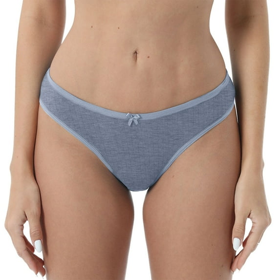 Women's Low Waist Breatheable Briefs Solid Color Crotch Underwear Panties Womens Lace Panties Bikini