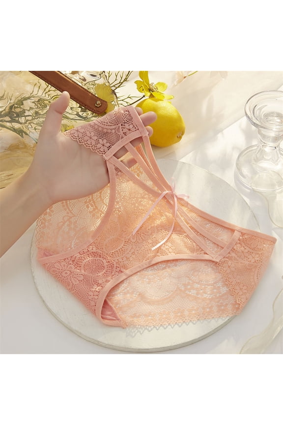 Women's Low Waist Mesh Briefs Solid Color Crotch Underwear Panties Lane Swim 16 Women S Underwear Bikini Briefs for Women Pack Vs Panties Set Womens No Show Underwear Seamless Silk G String Panties
