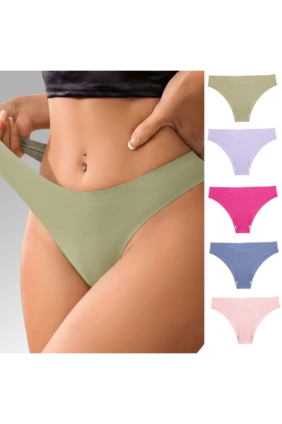 Women's Low Waisted Bikini Bottoms with Cheeky Cut and Soft Stretch Fabric Featuring Minimal Coverage Design Light Green S