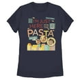 thumbnail image 1 of Women's Luca I'm Just Here for the Pasta  Graphic Tee Navy Blue X Large, 1 of 5