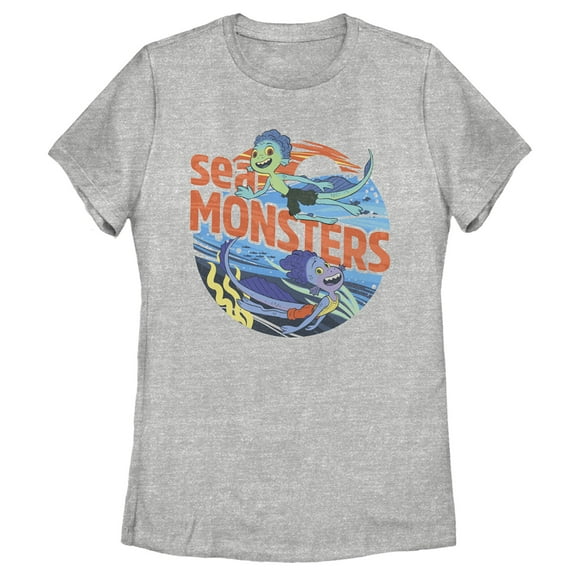 Women's Luca Sea Monsters  Graphic Tee Athletic Heather X Large