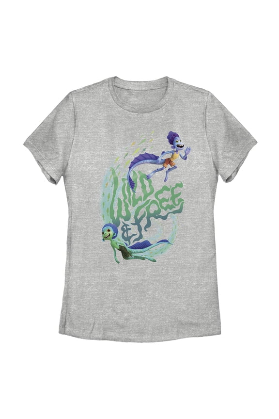 Women's Luca Wild & Free Graphic Tee Athletic Heather 2X Large