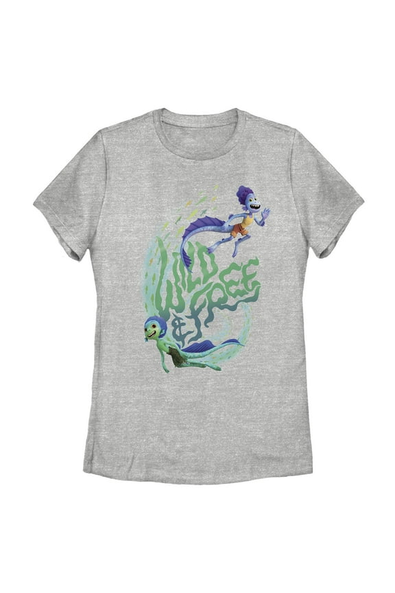 Women's Luca Wild & Free Graphic Tee Athletic Heather Medium