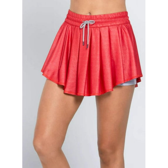 Lucky in Love womens All That Shimmers Mini Skirt, s, Orange