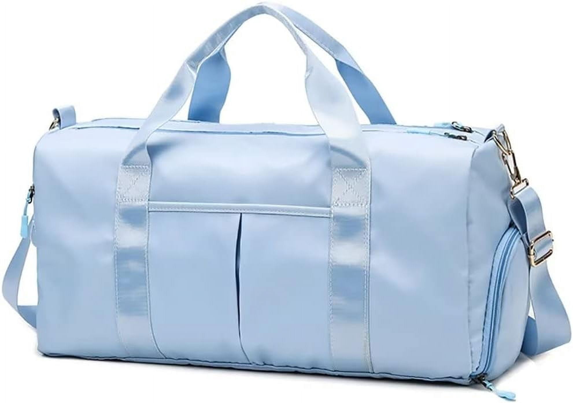 Women's Luggage Bag Large Waterproof Gym Bag Lightweight Travel Overnight Shoulder Bag Training Bag with Shoe Compartment