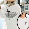 thumbnail image 1 of Women's Luke 9:23 "Take Up His Cross" Graphic T-Shirt Casual Comfortable Short Sleeve Round Neck Top White S-5XL, 1 of 5