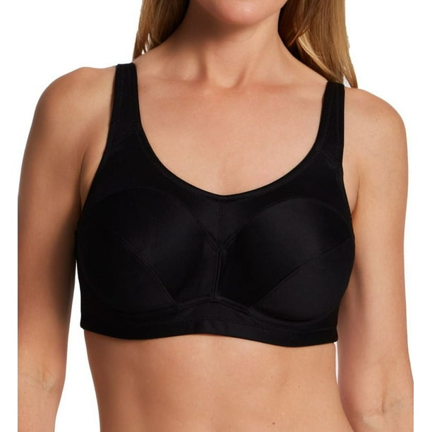 Women s Lunaire 11111 Coolmax Underwire Sports Bra Black 44B