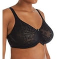 thumbnail image 1 of Women's Lunaire 13211 Versailles Seamless Jacquard Underwire Bra (Black 36DDD), 1 of 4