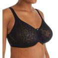 thumbnail image 1 of Women's Lunaire 13211 Versailles Seamless Jacquard Underwire Bra (Black 38DD), 1 of 2