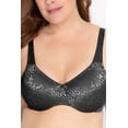 thumbnail image 1 of Women's Lunaire 13511 Jacquard Minimizer Bra (Black 42C), 1 of 2