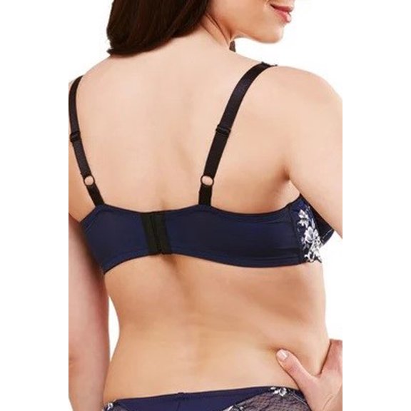 Women's Lunaire 29711 Limoges All Over Lace Bra (Navy 38D)