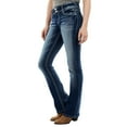 thumbnail image 1 of Women's Luscious Curvy Bootcut Mid-Rise Insta Stretch Juniors Jeans (Standard and Plus), 1 of 5