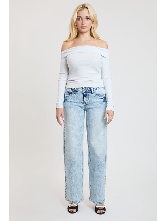 Women's Luxe Britney Wide Leg Jeans