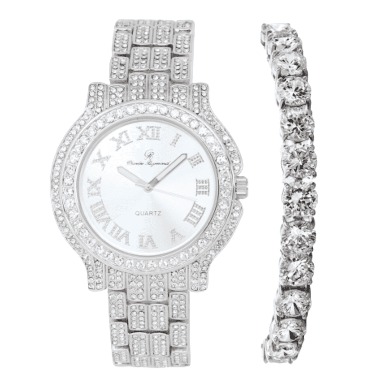 Beautiful Diamond Crystal Quartz Watch Amazon.com: Luxury Unisex Watch Crystal Diamond Watches Big  main image 4